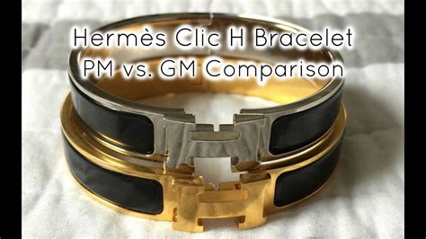 hermes h bracelet gm vs pm|Hermes h bracelet size guide.